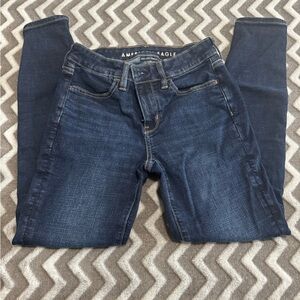 American Eagle Outfitters Dark Blue Low Rise Jegging